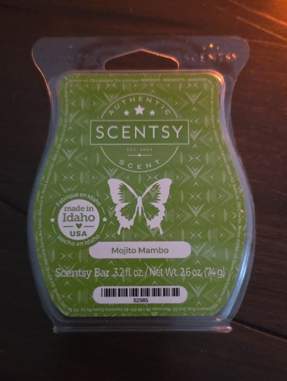 Scentsy Mojito Mambo Wax Bar - Green